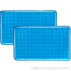 2 Pack Mindful Design Cooling Gel Stay Cool Pillow Mat Pad for Headaches, Fevers